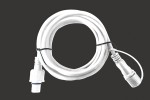 Przewód łączeniowy przedłużający 5m do kompletów zewnętrznych LED marki Bulinex 230V, IP44  BIAŁY